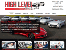 Tablet Screenshot of highlevelauto.com